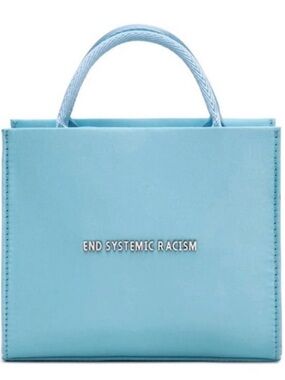 Brandon Blackwood Light Blue 'End Systemic Racism' Tote